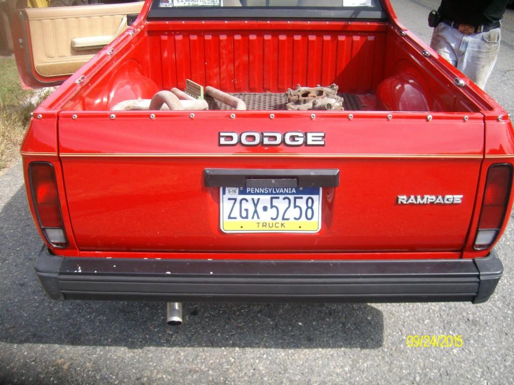 1982 Dodge Rampage Sport Standard Cab Pickup 2 Door