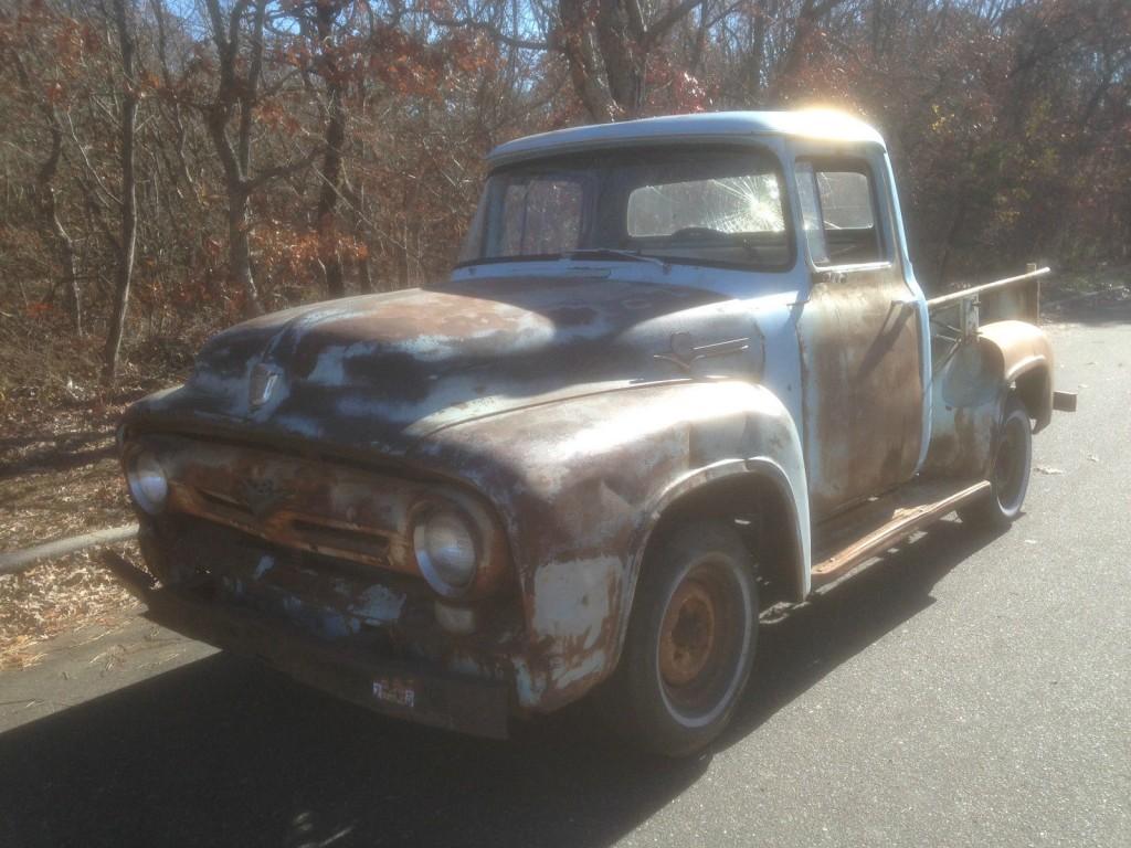 1956 Ford F100 Short Wheelbase Pickup Truck Project Solid Western Cab