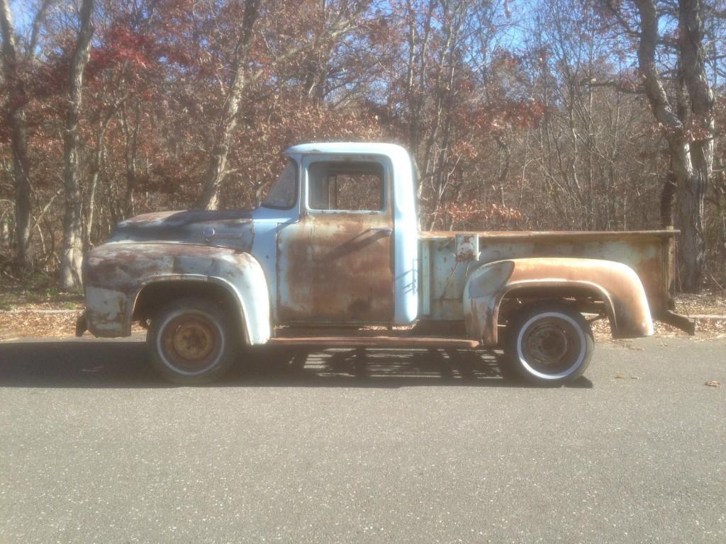 1956 Ford F100 Short Wheelbase Pickup Truck Project Solid Western Cab