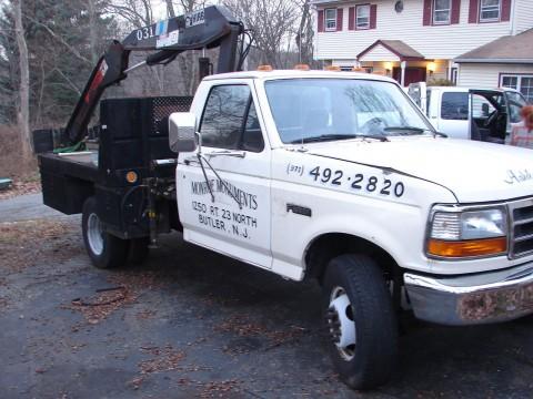 1994 Ford F 450 superduty Flatbed boom lift truck for sale