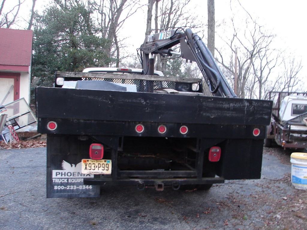 1994 Ford F 450 superduty Flatbed boom lift truck