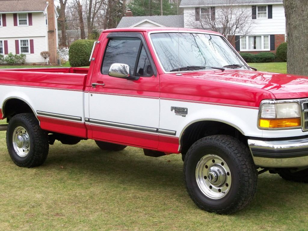 Gallery of Two Tone Red Ford Truck.