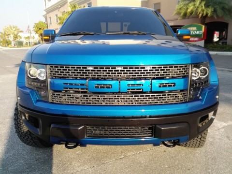 2012 Ford F 150 SVT Raptor Roush 590 HP Crew Cab Pickup 6.2L Blue Supercharged for sale