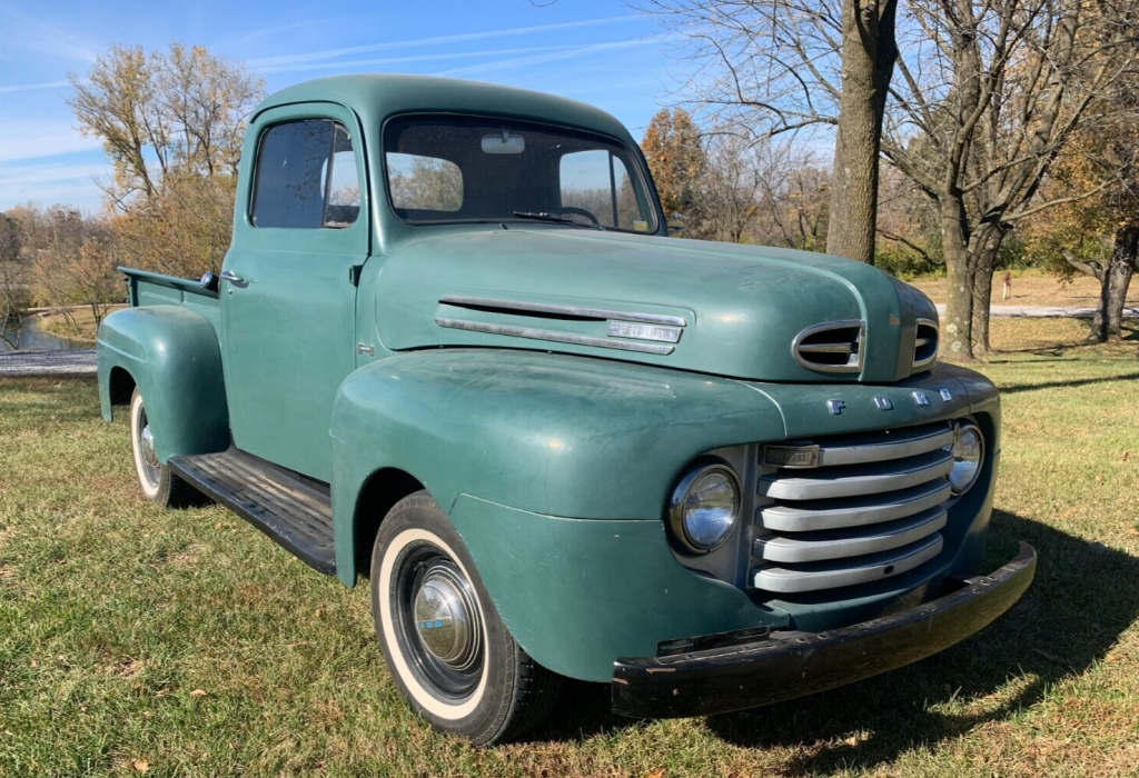 1949 Ford F-1 Pickup Truck Stock Flathead V8 All Gauges Work Runs and Drives