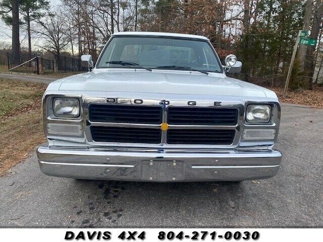 1993 Dodge RAM 150 Long Bed Pickup/service Truck 27494 Miles White 5.2L V8 OHV