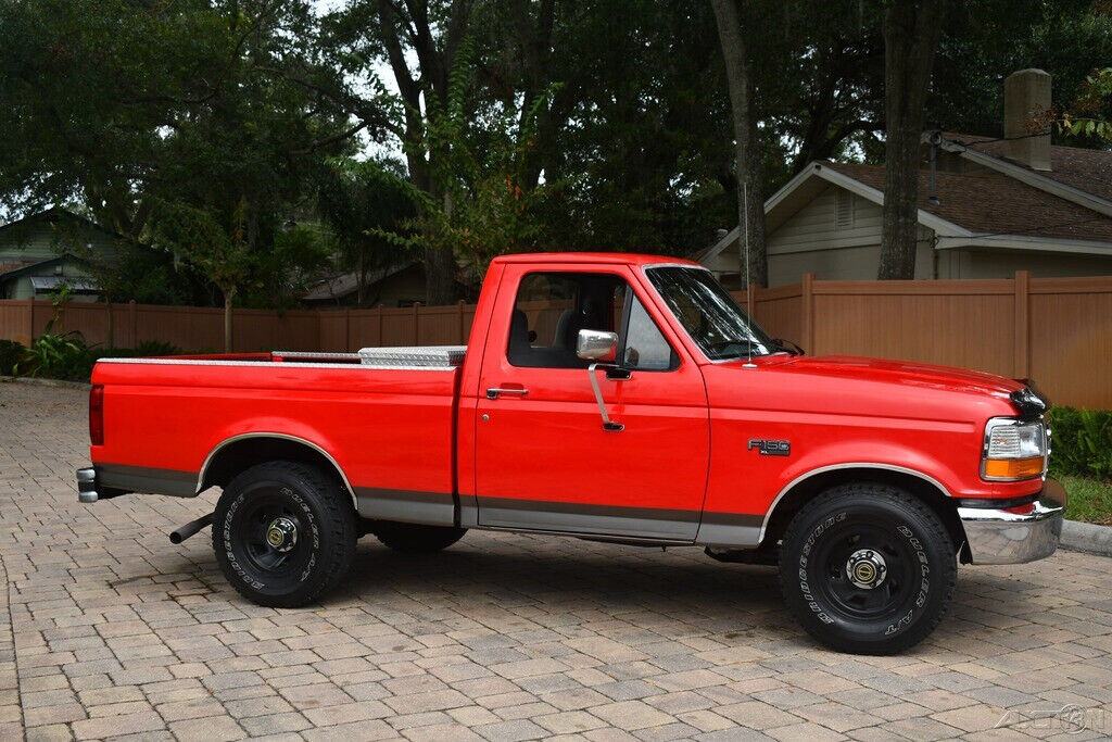 Outstanding 1996 Ford F150 XL Short box Restored Rebuilt 4.9L cy 4 Speed Od A/c