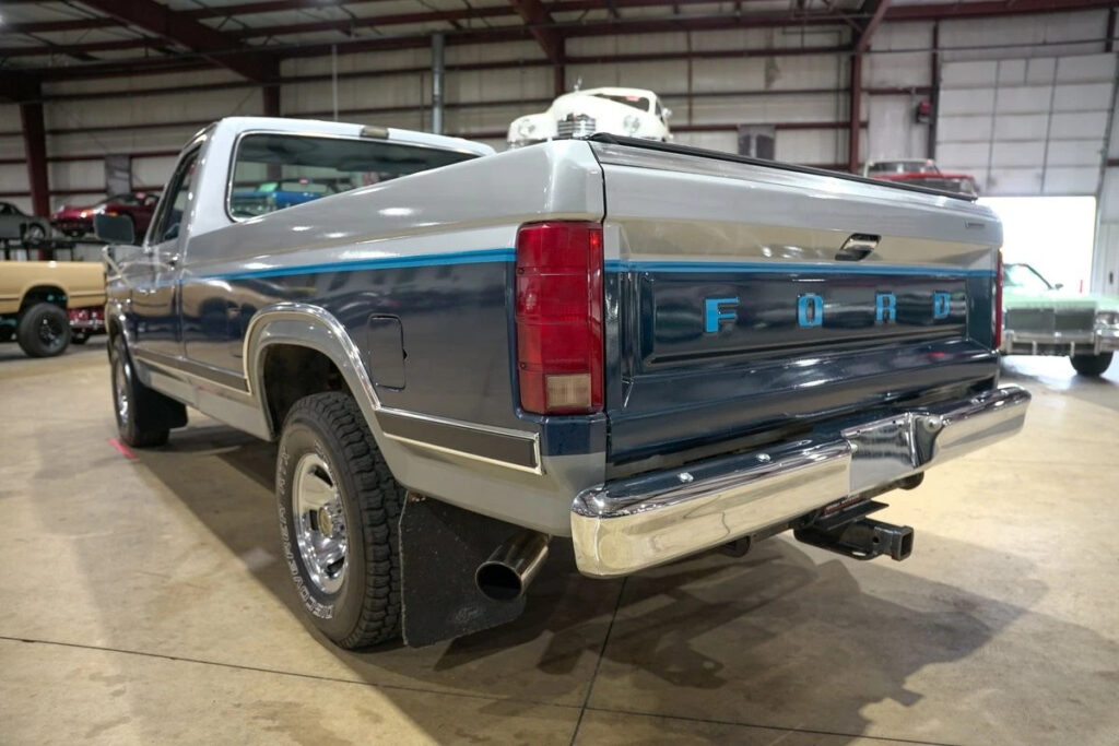 1986 Ford F150 XL 63013 Miles Light Smoke Metallic & Shadow Blue Pickup