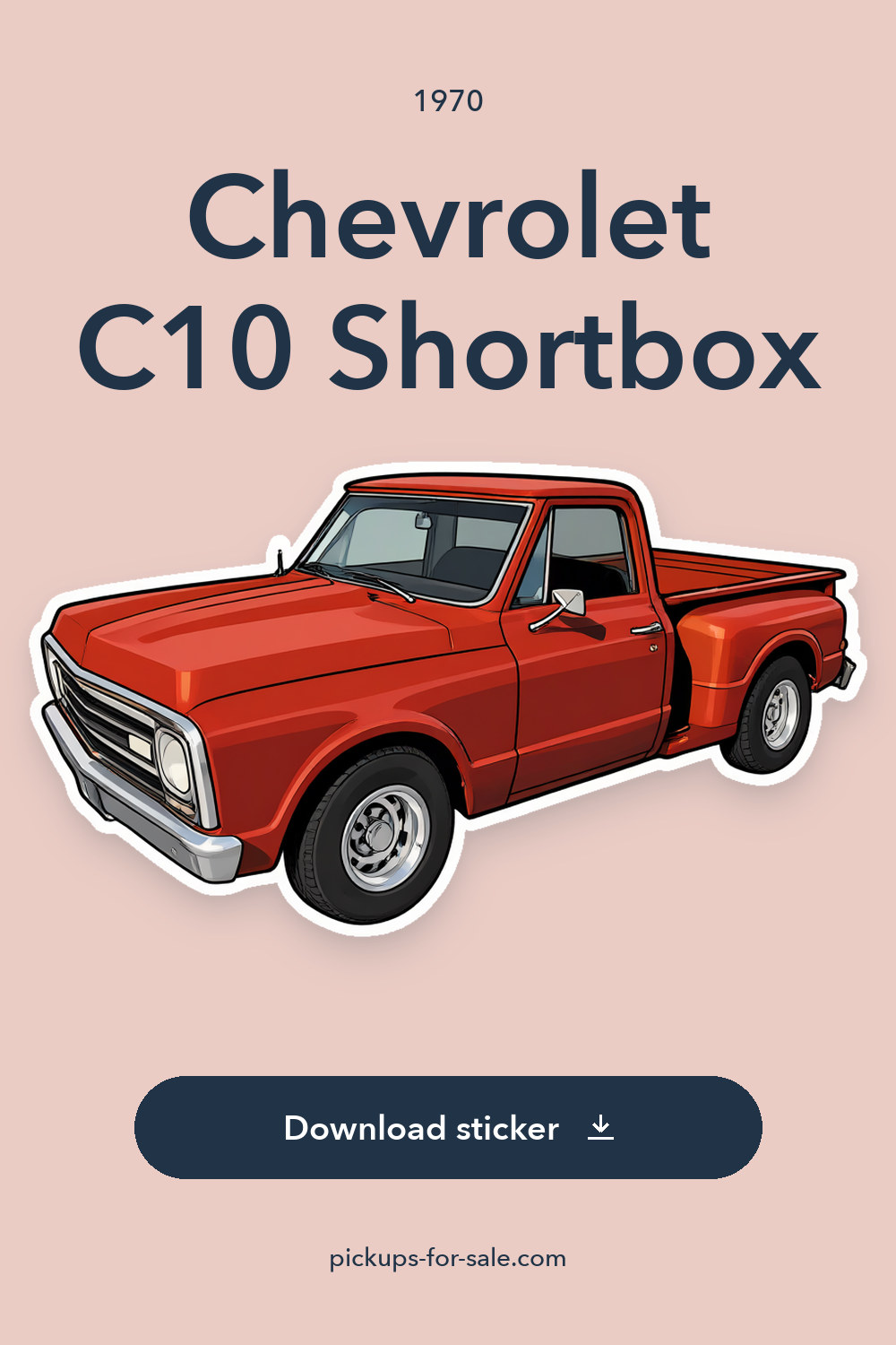 1970 Chevrolet C10 Shortbox sticker preview