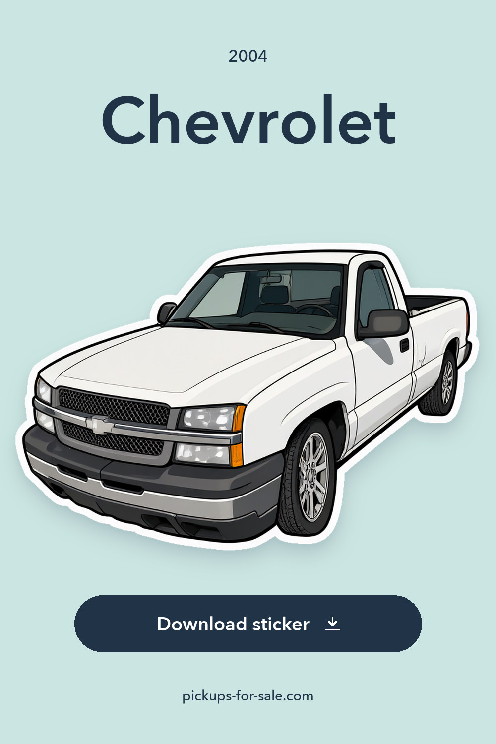 2004 Chevrolet sticker preview