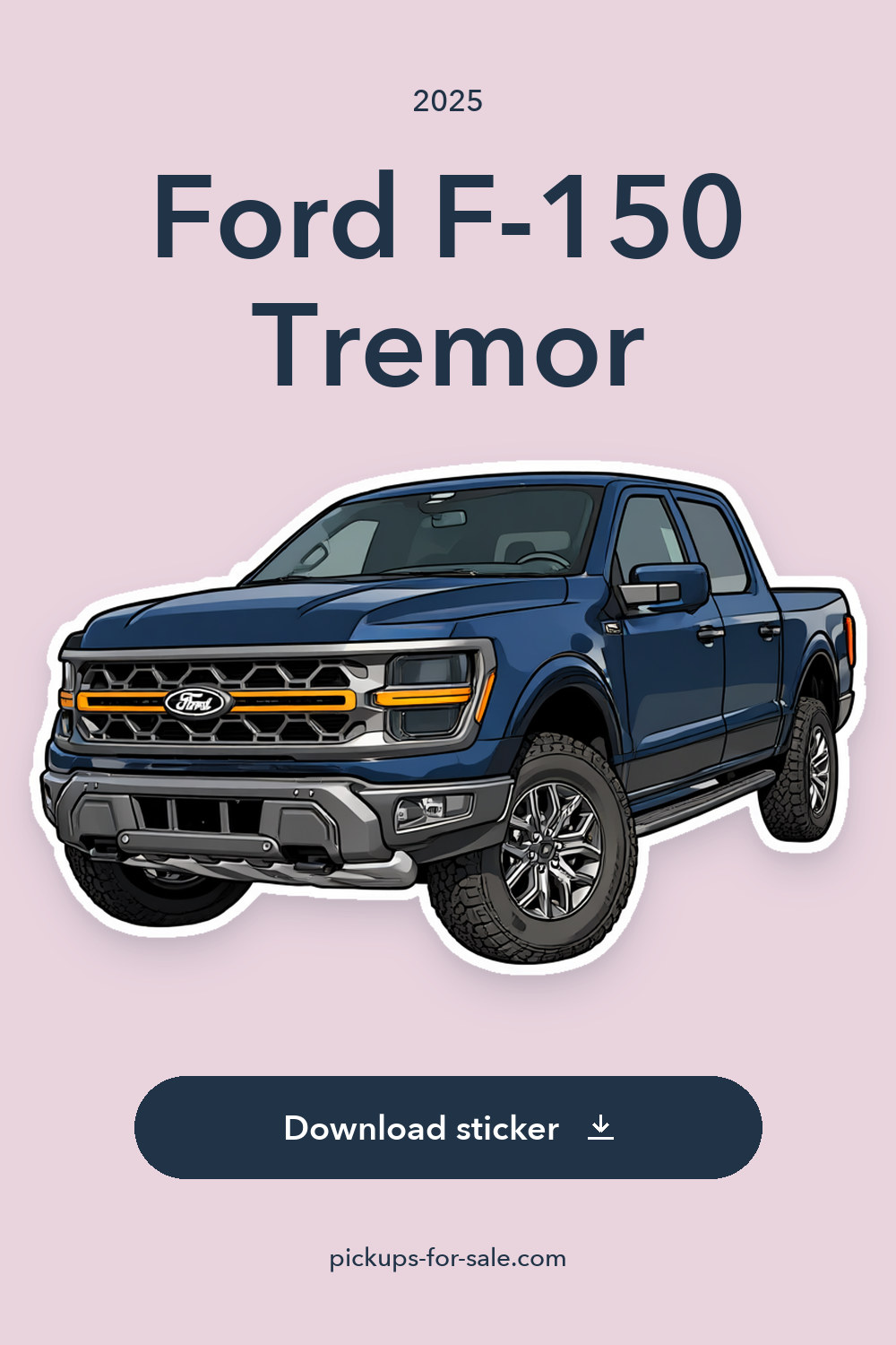 2025 Ford F-150 Tremor sticker preview