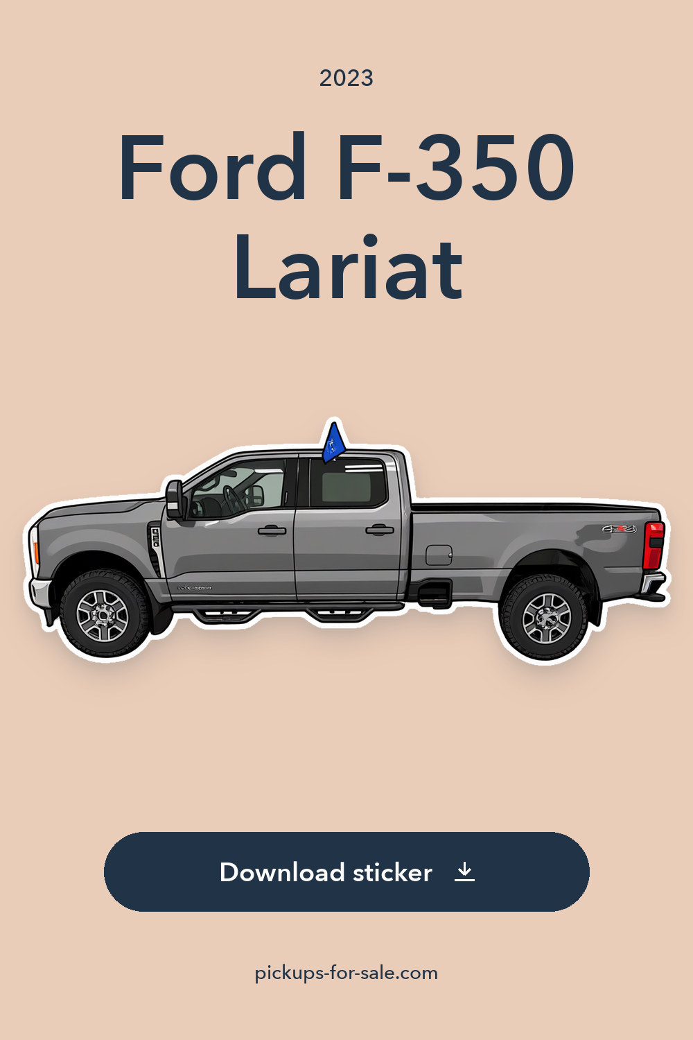 2023 Ford F-350 Lariat sticker preview