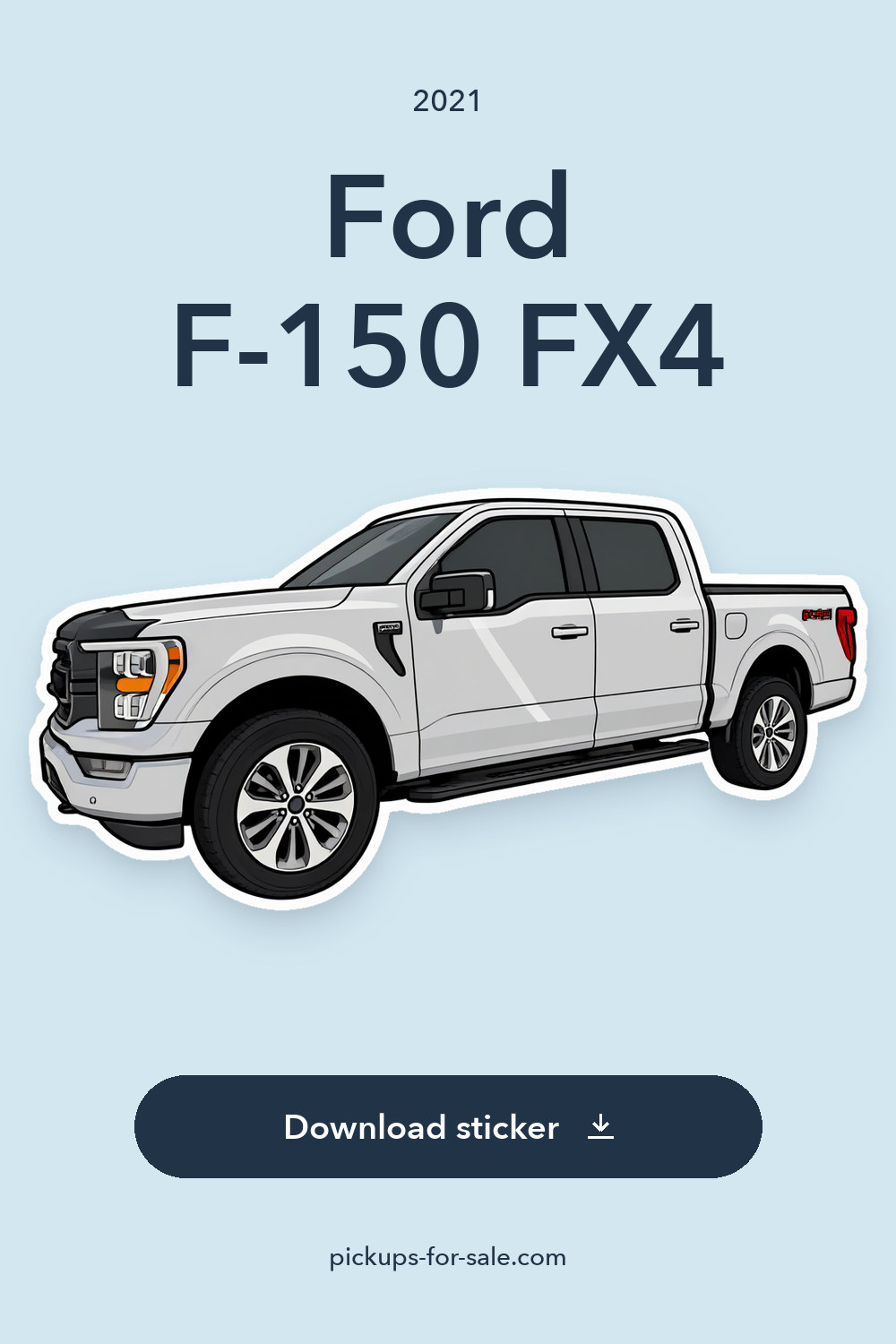 2021 Ford F-150 FX4 sticker preview
