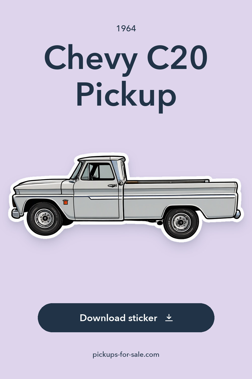 1964 Chevy C20 Pickup sticker preview