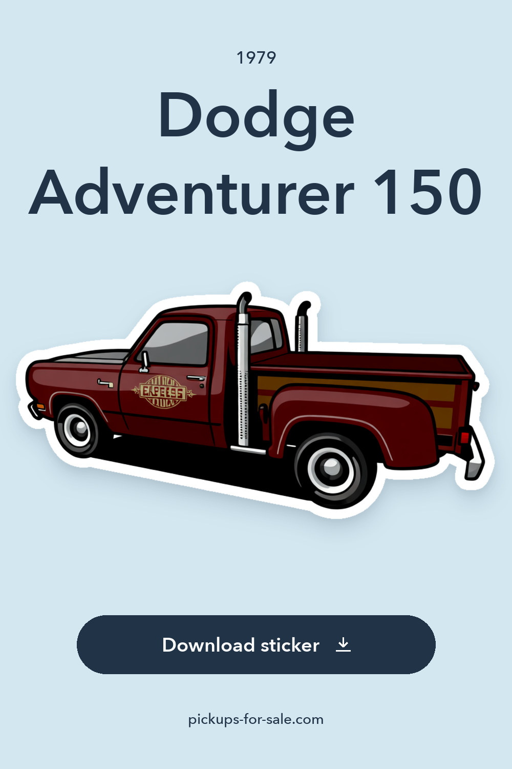 1979 Dodge Adventurer 150 sticker preview